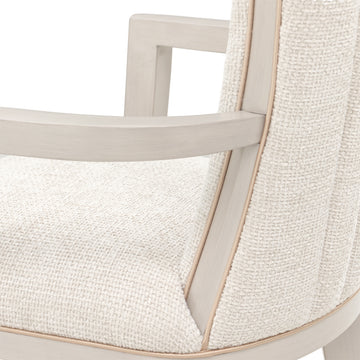 Fantosini Silver Mist/Cappuccino Dining Arm Chair (Set of 2) - Ornate Home