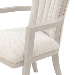 Fantosini Silver Mist/Cappuccino Dining Arm Chair (Set of 2) - Ornate Home
