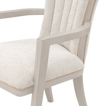Fantosini Silver Mist/Cappuccino Dining Arm Chair (Set of 2) - Ornate Home