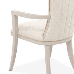 Fantosini Silver Mist/Cappuccino Dining Arm Chair (Set of 2) - Ornate Home