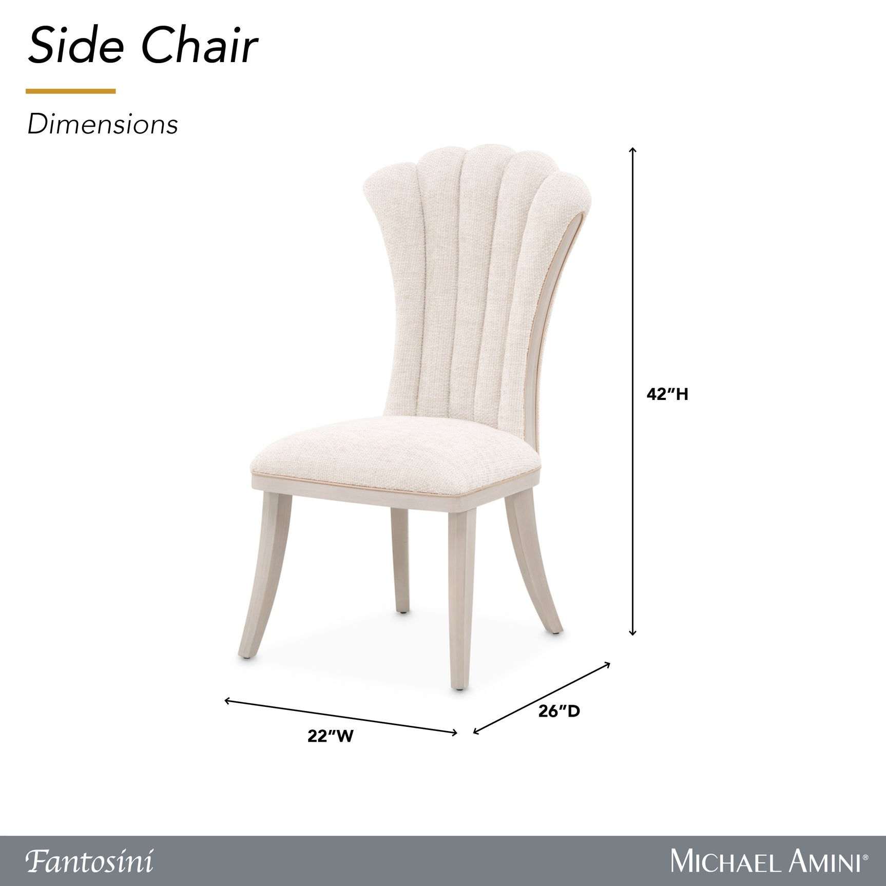 Fantosini Silver Mist/Cappuccino Dining Side Chair (Set of 2) - Ornate Home