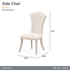 Fantosini Silver Mist/Cappuccino Dining Side Chair (Set of 2) - Ornate Home
