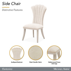 Fantosini Silver Mist/Cappuccino Dining Side Chair (Set of 2) - Ornate Home