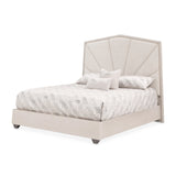 Fantosini Silver Mist/Cappuccino King Tufted Panel Bed - Ornate Home