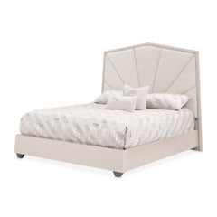 Fantosini Silver Mist/Cappuccino King Tufted Panel Bed - Ornate Home