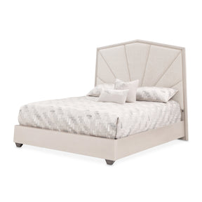 Fantosini Silver Mist/Cappuccino King Tufted Panel Bed - Ornate Home