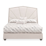 Fantosini Silver Mist/Cappuccino King Tufted Panel Bed - Ornate Home