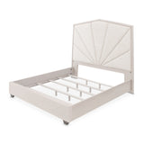 Fantosini Silver Mist/Cappuccino King Tufted Panel Bed - Ornate Home