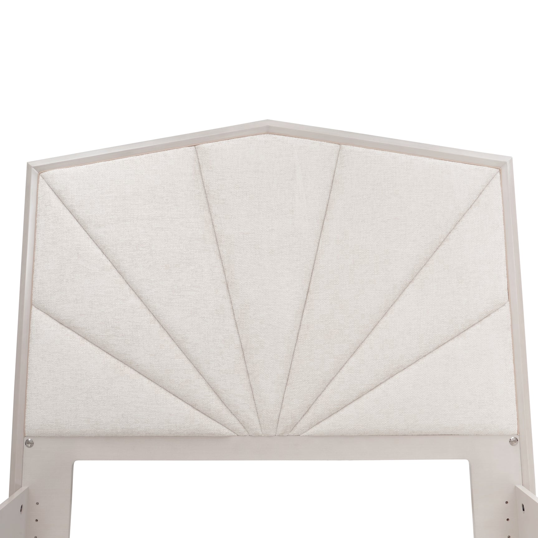 Fantosini Silver Mist/Cappuccino King Tufted Panel Bed - Ornate Home