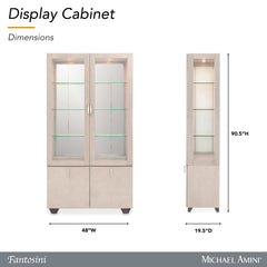 Fantosini Silver Mist Display Cabinet - Ornate Home