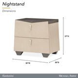 Fantosini Silver Mist Nightstand - Ornate Home