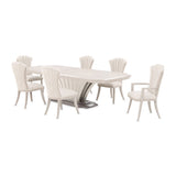 Fantosini Silver Mist Pedestal Dining Table - Ornate Home