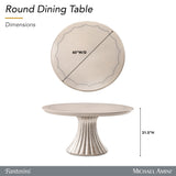 Fantosini Silver Mist Round Dining Table - Ornate Home
