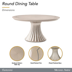 Fantosini Silver Mist Round Dining Table - Ornate Home