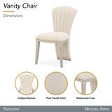 Fantosini Silver Mist Vanity Chair - Ornate Home