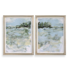 Far Away View Multicolor Framed Prints (Set of 2) - Ornate Home