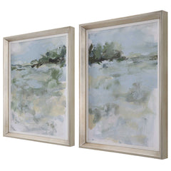Far Away View Multicolor Framed Prints (Set of 2) - Ornate Home
