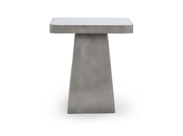 Far Marble/Metal Square End Table - Ornate Home