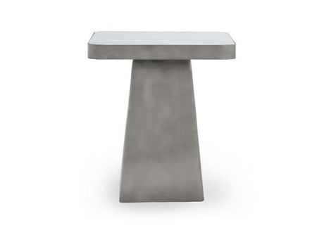 Far Marble/Metal Square End Table - Ornate Home