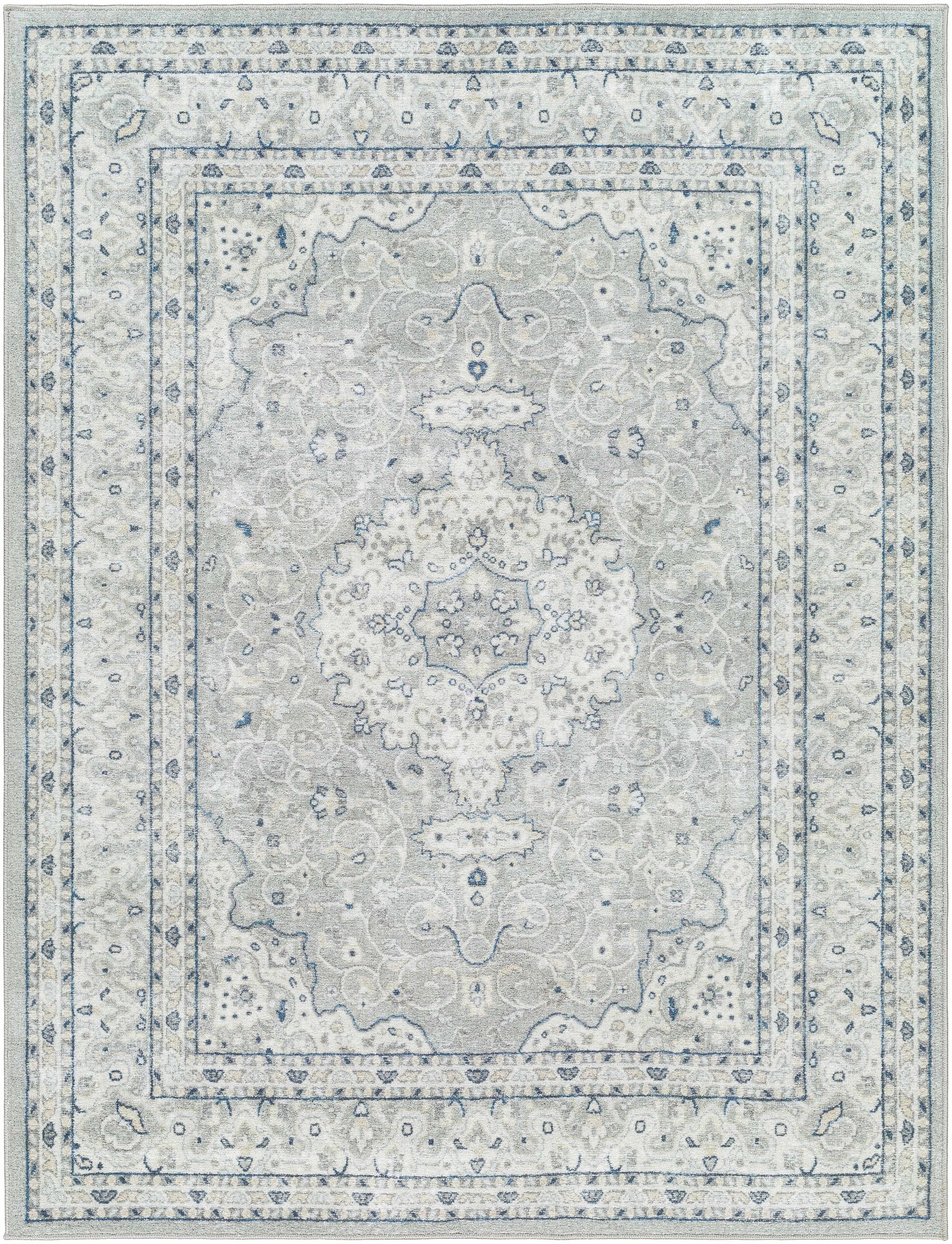 Farai Gray Medallion Area Rug - Clearance - Ornate Home