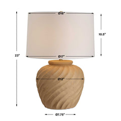 Farai Terracotta Table Lamp - Ornate Home