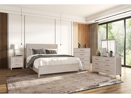 Fareham Oak Queen 5 Piece Bedroom Set w/2 Nightstands - Ornate Home