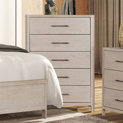 Fareham Oak Queen 5 Piece Bedroom Set w/Chest - Ornate Home