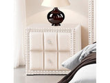 Farese Beige Queen Bed w/ 2 Nightstands - Ornate Home