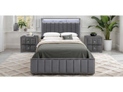 Farese Dark Gray Full Bed - Ornate Home