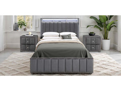 Farese Dark Gray Queen Bed - Ornate Home