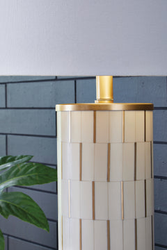 Faridworth White/Gold Poly Table Lamp (1/CN) - Ornate Home