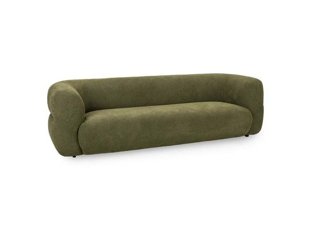 Faris Dark Olive Upholstered Sofa - Ornate Home