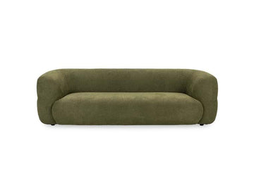 Faris Dark Olive Upholstered Sofa - Ornate Home