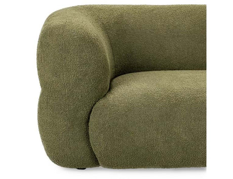 Faris Dark Olive Upholstered Sofa - Ornate Home