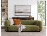 Faris Dark Olive Upholstered Sofa - Ornate Home