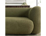 Faris Dark Olive Upholstered Sofa - Ornate Home