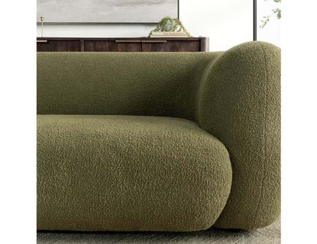 Faris Dark Olive Upholstered Sofa - Ornate Home
