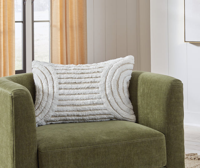 Farissen White/Tan Pillow - Ornate Home