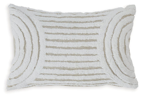 Farissen White/Tan Pillow (Set of 4) - Ornate Home