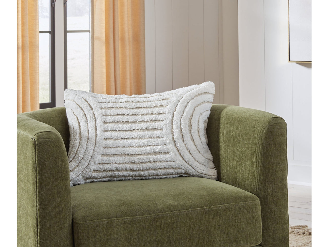 Farissen White/Tan Pillow (Set of 4) - Ornate Home