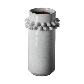 Farmhampton Gray Large Spoked Ceramic Vase - Ornate Home