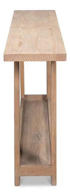 Farmhouse Natural Console Table - Ornate Home