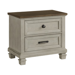 Farmington Medium Brown/Washed Stone 3-Piece King Bedroom Set - Ornate Home