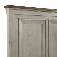 Farmington Medium Brown/Washed Stone 3-Piece Queen Bedroom Set - Ornate Home