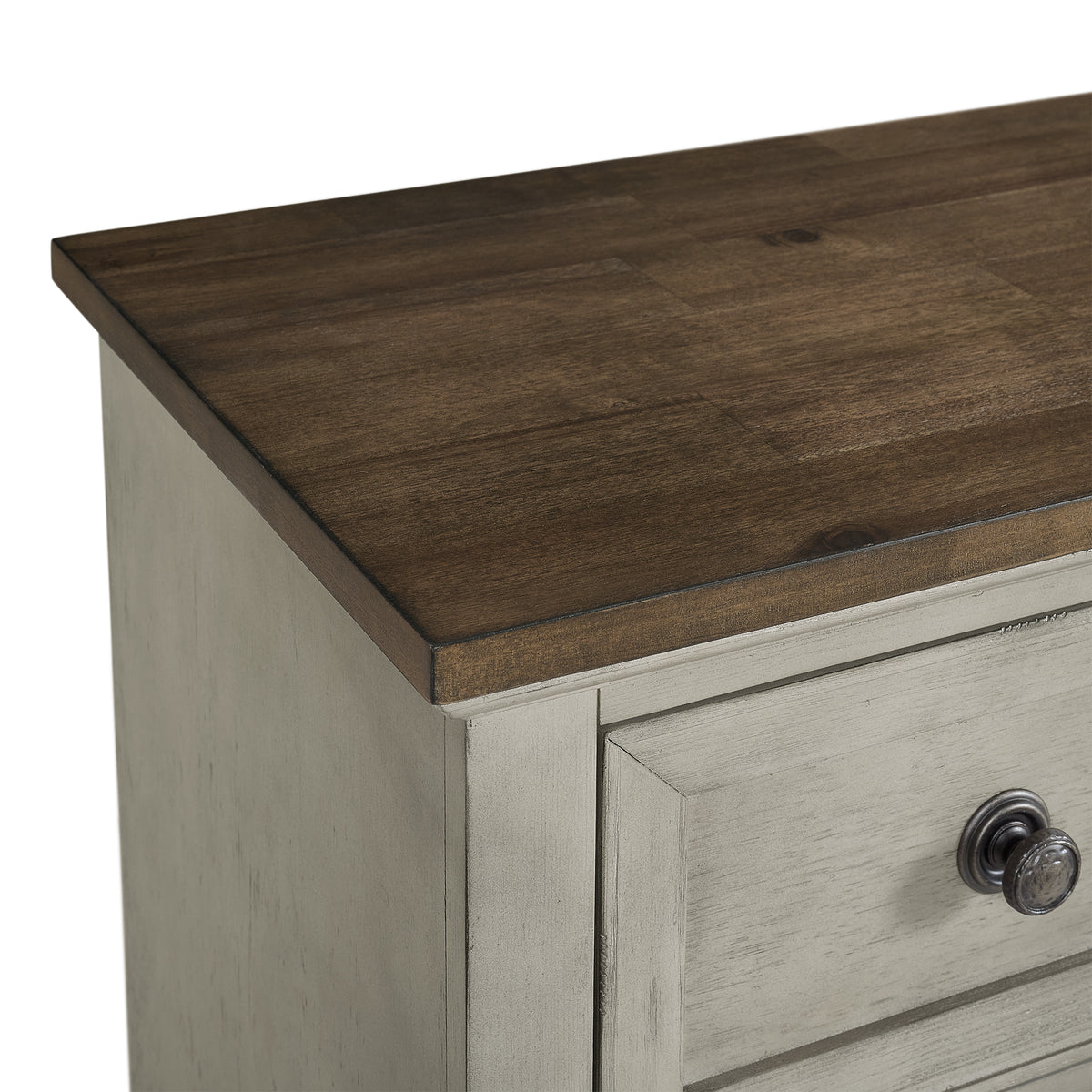 Farmington Medium Brown/Washed Stone 9-Drawer Dresser - Ornate Home