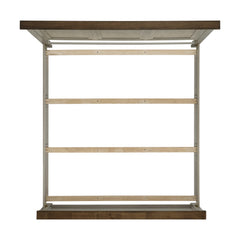 Farmington Medium Brown/Washed Stone King Panel Bed - Ornate Home