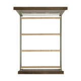 Farmington Medium Brown/Washed Stone Queen Panel Bed - Ornate Home