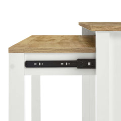 Farmstead Oak/White Kitchen Island - Ornate Home