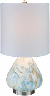 Farnborough Marble Ceramic Table Lamp - Ornate Home