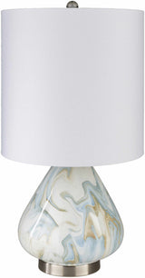Farnborough Marble Ceramic Table Lamp - Ornate Home